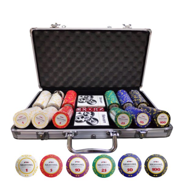 Night Owl Poker  2020 Fusion Clay Chip Set (300)