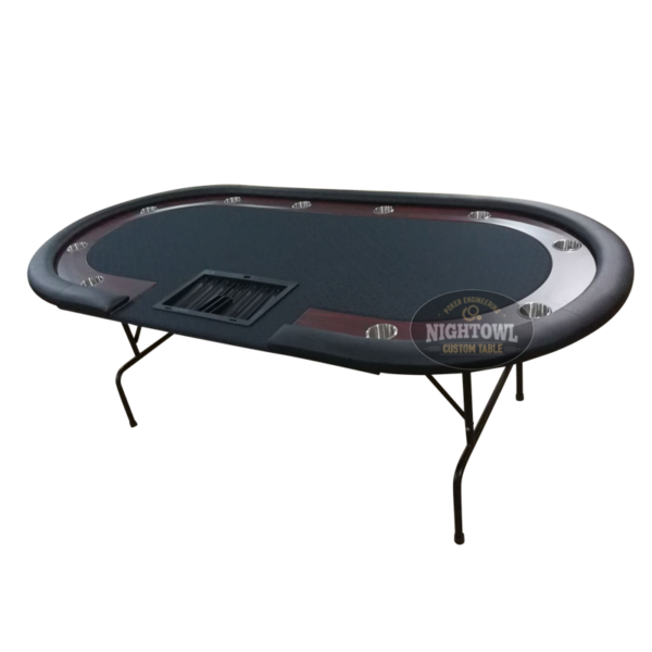 Oval Poker Table (8 Ft) with Dealer Tray - Image 2