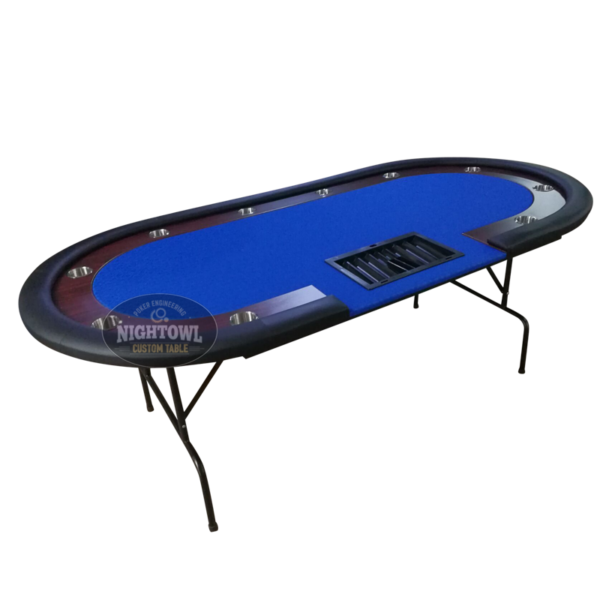 Oval Poker Table (8 Ft) with Dealer Tray - Image 4