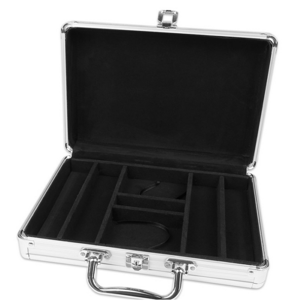 Silver Aluminium 200 Poker Chip Case