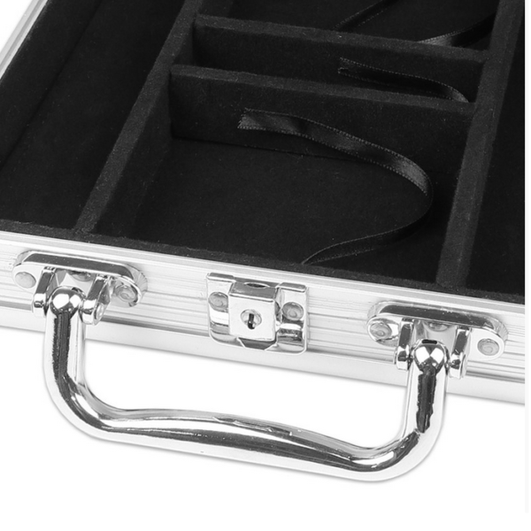 Silver Aluminium 200 Poker Chip Case - Image 4